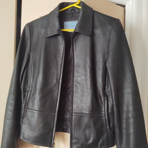 Nine West Leather Jacket 